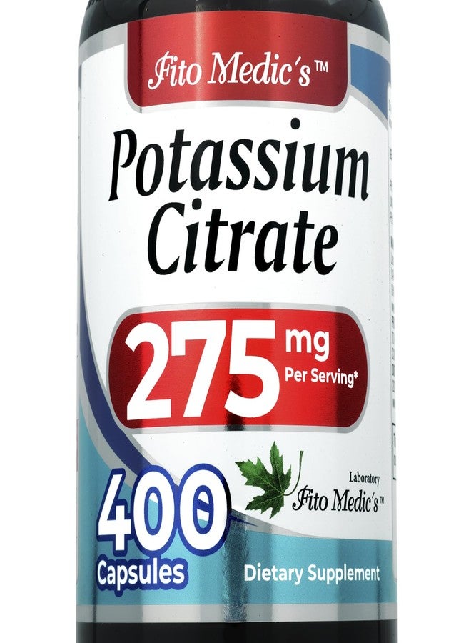 FITO MEDIC'S مكمل سترات البوتاسيوم من مختبر فيتو ميديكس، 400 كبسولة، تركيبة البوتاسيوم - Image 1