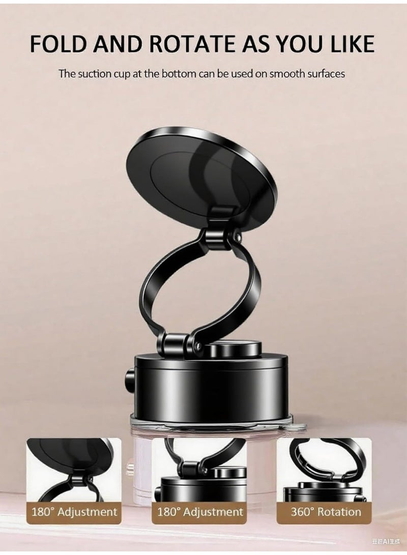 إكس ليفيل حامل الهاتف المصص المغناطيسي ، حامل الهاتف المغناطيسي الفراغ المتطور 360 درجة للسيارة ، قابل للطي والقابل للانسحاب كأس مصص اليدين الحرة سيارة التثبيت للسيارة / صالة الرياضة / مرآة التثبيت لـ iPhone و Android - Image 3