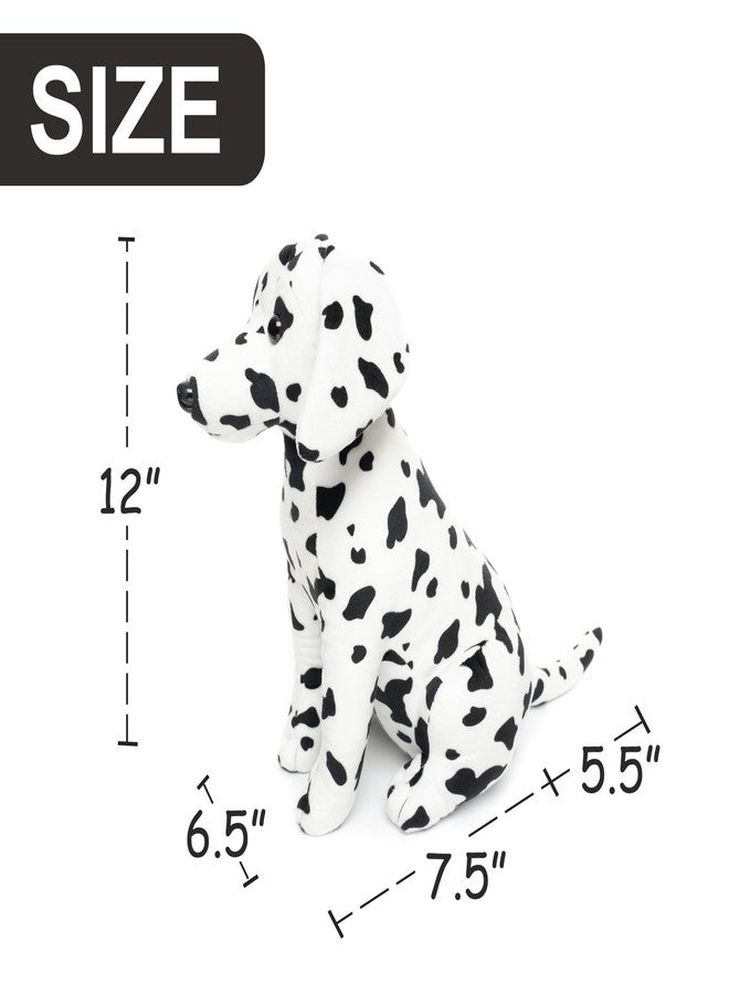 WEIGEDU Dalmatian Stuffed Animals, Stuffed Dalmatian, Stuffed Puppy Dog Plush Toys for Boy Girl Kids Birthday, 12 inches - Image 4