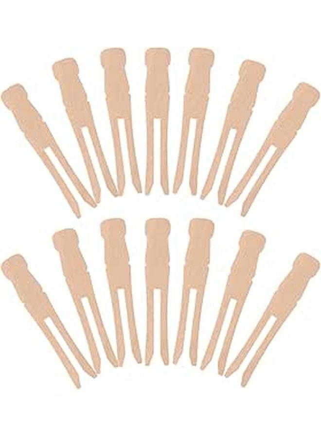 100pcs Natural Wood Clothespins Non Slip Flat Round Design Laundry Drying Windproof Quilt Holder Craft Clips - Image 1