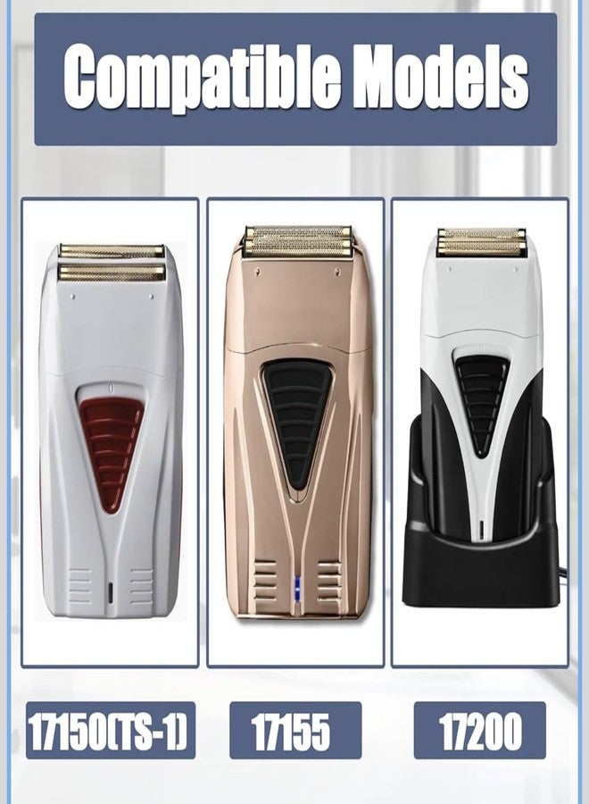 Foil Shaver Replacement Blades Compatible with Andis Foil Shaver TS1 (17150, 17235, 17220), TS2 (17200), 4Pcs (2 Foil and 2 cutters) - Image 2