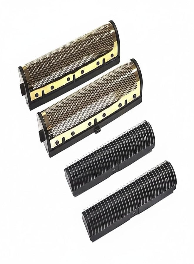 Foil Shaver Replacement Blades Compatible with Andis Foil Shaver TS1 (17150, 17235, 17220), TS2 (17200), 4Pcs (2 Foil and 2 cutters) - Image 1
