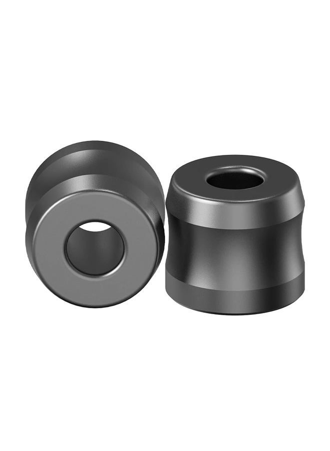 Linkidea 4 Pack Safety Razor Stand, Opening Dia 0.7" (18.5mm) Aluminum Alloy Men's Shaving Stand for Bathroom Countertops, Dark Grey - Image 4