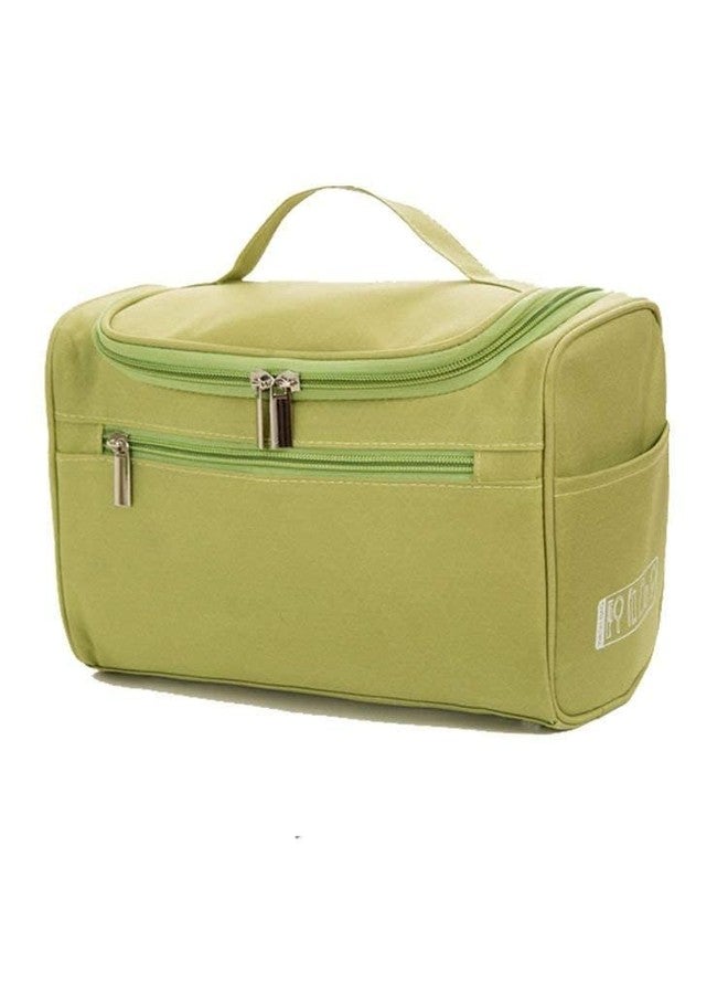 Kriva Export Multifunctional Vanity Travel Bag Extra Large Makeup Organizer Bag Cosmetic Case Storage Travel Kit Pack with Hook, Travel Bag for Women Travel, Makeup Bag (Green) - Image 1
