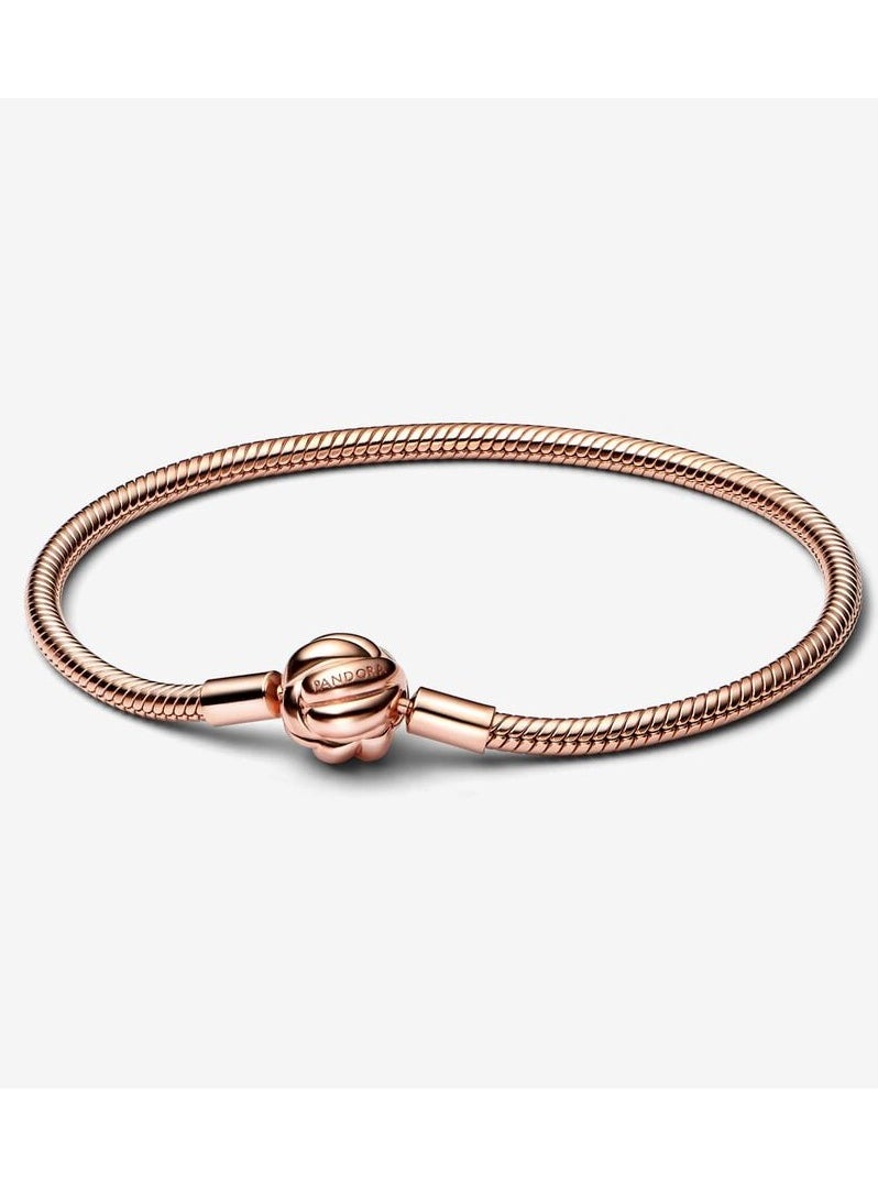 Pandora Violet Pandora Moments Love Knot Snake Chain Bracelet  - Image 1