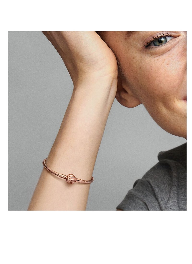 Pandora Violet Pandora Moments Love Knot Snake Chain Bracelet  - Image 3