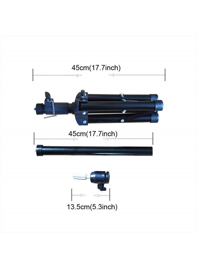 yantaisiyu Wig Stand Tripod for Mannequin Head Stand Adjustable Wig Head Stand Holder for Wigs Canvas Block Head - Image 4