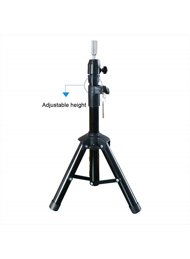 yantaisiyu Wig Stand Tripod for Mannequin Head Stand Adjustable Wig Head Stand Holder for Wigs Canvas Block Head - Image 3