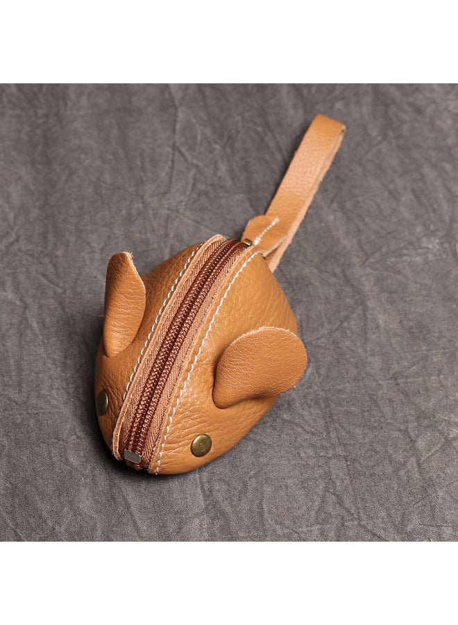 Luojia New Cowhide Children's Coin Purse Genuine Leather Mouse Cartoon Key Bag Multifunctional Hand Storage Bag