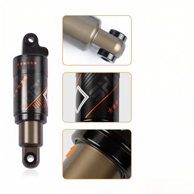 مصاص اهتزاز خلفي دراجة جبلية من النوع 5 من سبائك الألومنيوم العالية القوة والممتدة الأمد - مصاص اهتزاز خلفي للدراجات يقلل من الصدمات ويزيد من الراحة لدراجات الجبيل والدراجات الكهربائية والدراجات المتحركة - Image 2