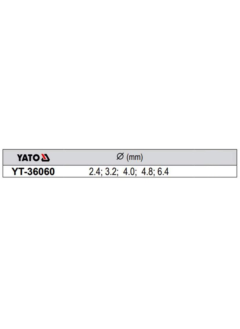Yato Yato YT36060 Lazy Tongue Riveter 2464mmHand Riverting ToolsHand Riverter Sethand Rivet MachineForged Steel handle3jaw designCrV steelLength is 250mmIndustrial toolsCutting Power Tools  - Image 4
