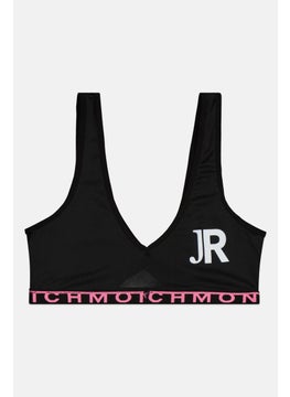 JOHN RICHMOND Women Brand Logo Non Padded Bra, Black Combo  - Image 1