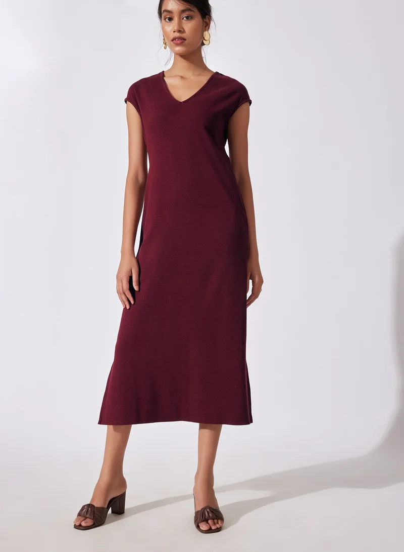 The Label Life Ribbed Midi Dress