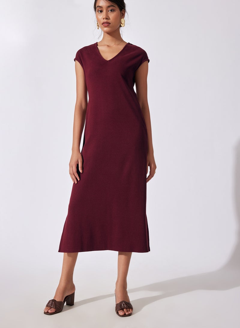 The Label Life Ribbed Midi Dress - Image 1