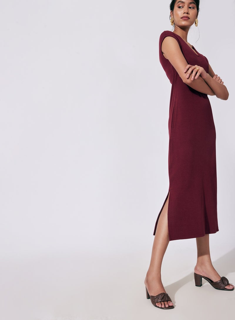 The Label Life Ribbed Midi Dress - Image 3
