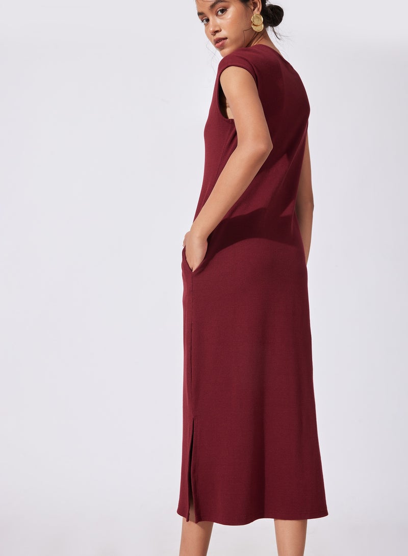 The Label Life Ribbed Midi Dress - Image 4