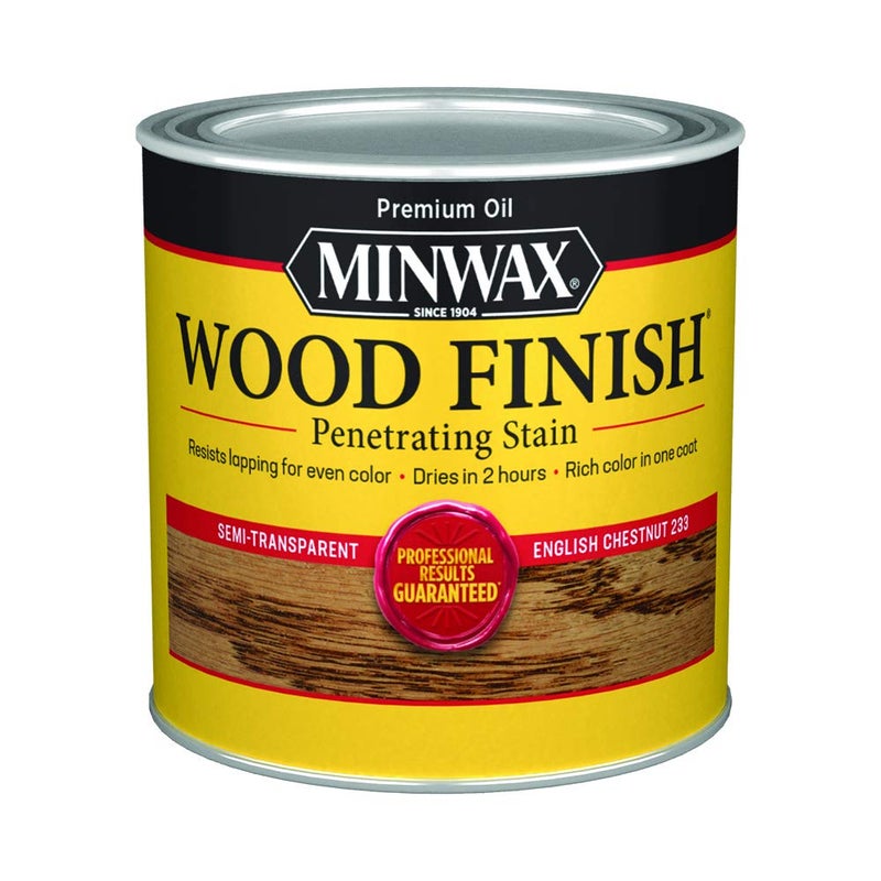 Minwax 223304444 Wood Finish, English Chestnut, 1/2 Pint - Image 1