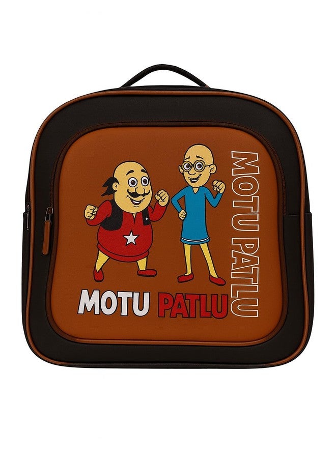 Mophonics Motu patlu Printed 16L School Bag for Kids |Backpack for Girls & Boys Blue - Image 1