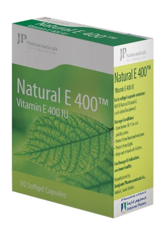 ناتشورال E 400 مكونة من 30 كبسولة