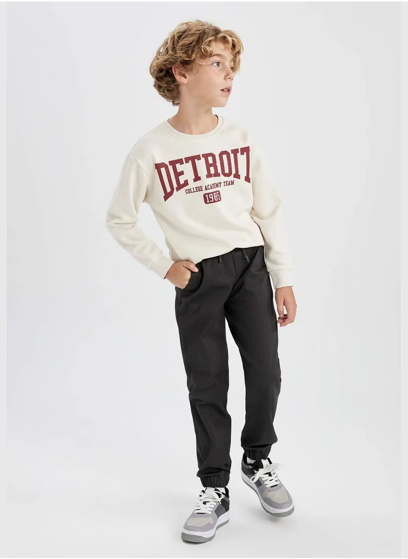 DeFacto Boy Crew Neck Long Sleeve Knitted Sweatshirt