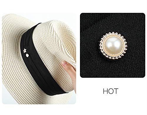 Sisadodo Cover Up Buttons Pearl Safety Brooch Pins Button Lapel Pin for Women Girls Christmas Gifts 10pcs - Image 4