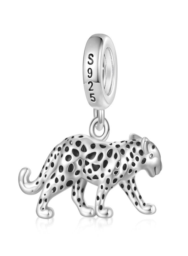 GNOCE Panther Animal Pendant Dangle Charm Bracelet For Her,S925 Sterling Silver Personalised Charm Pendant Necklace/Bracelet Jewelry Gift for Women Men - Image 2