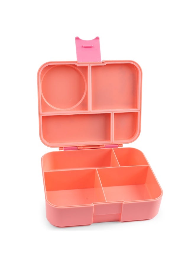 Cocobee Whale Bento Lunch Box With Food Jar, 4 Compartments - Pink - Image 5