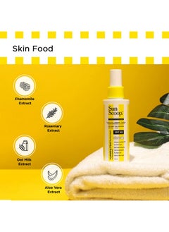 SunScoop Hydrating Face & Body Fluid Sunscreen ; Spf 60 Pa++++ ; Uv Filter Zinc Oxide ; Rosemary Aloe Vera & Chamomile Extracts ; Broad Spectrum No White Cast Noncomedogenic Quick Absorbing ; 125Ml  - Image 5