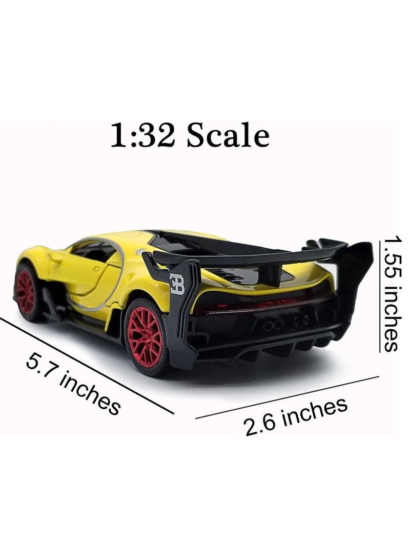 ACLIX Bugatti Special Edition  Car Toy Yellow  - Image 4