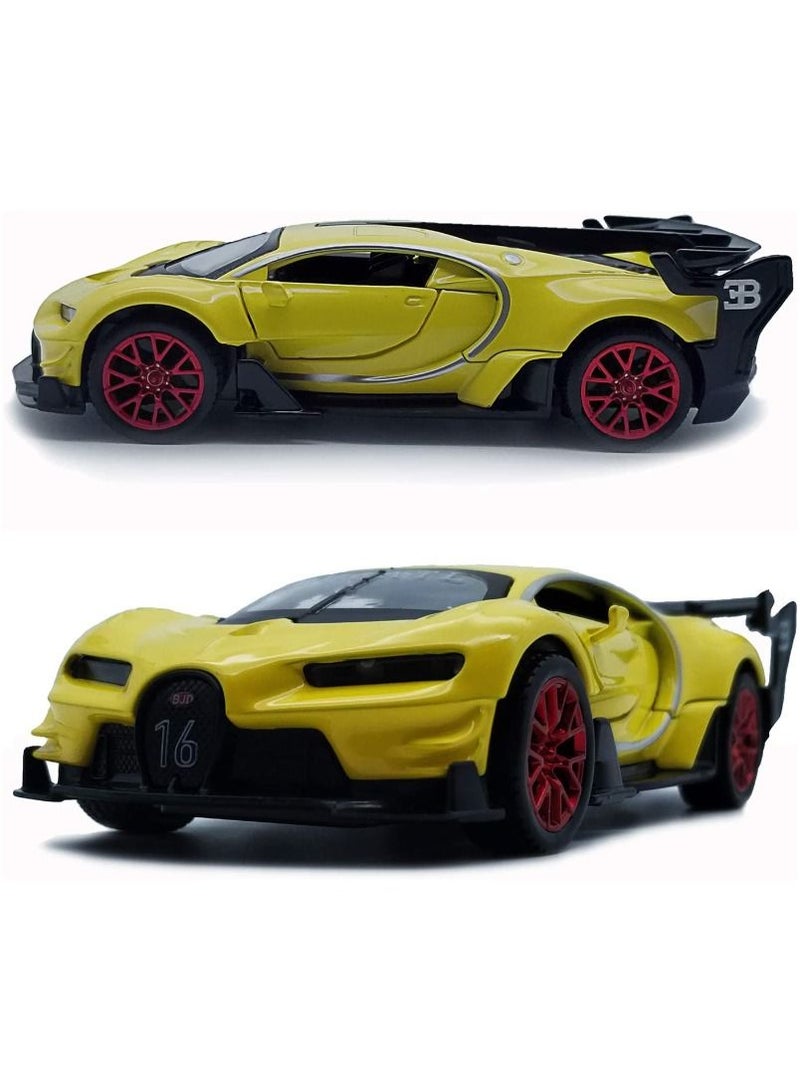 ACLIX Bugatti Special Edition  Car Toy Yellow  - Image 2