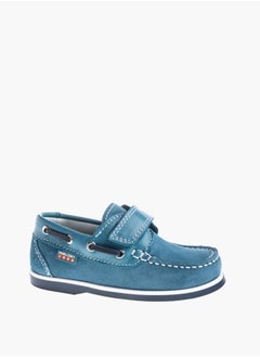Pablosky Boys' Stitch Detail Moccasins With Hook And Loop Closure  - Image 1