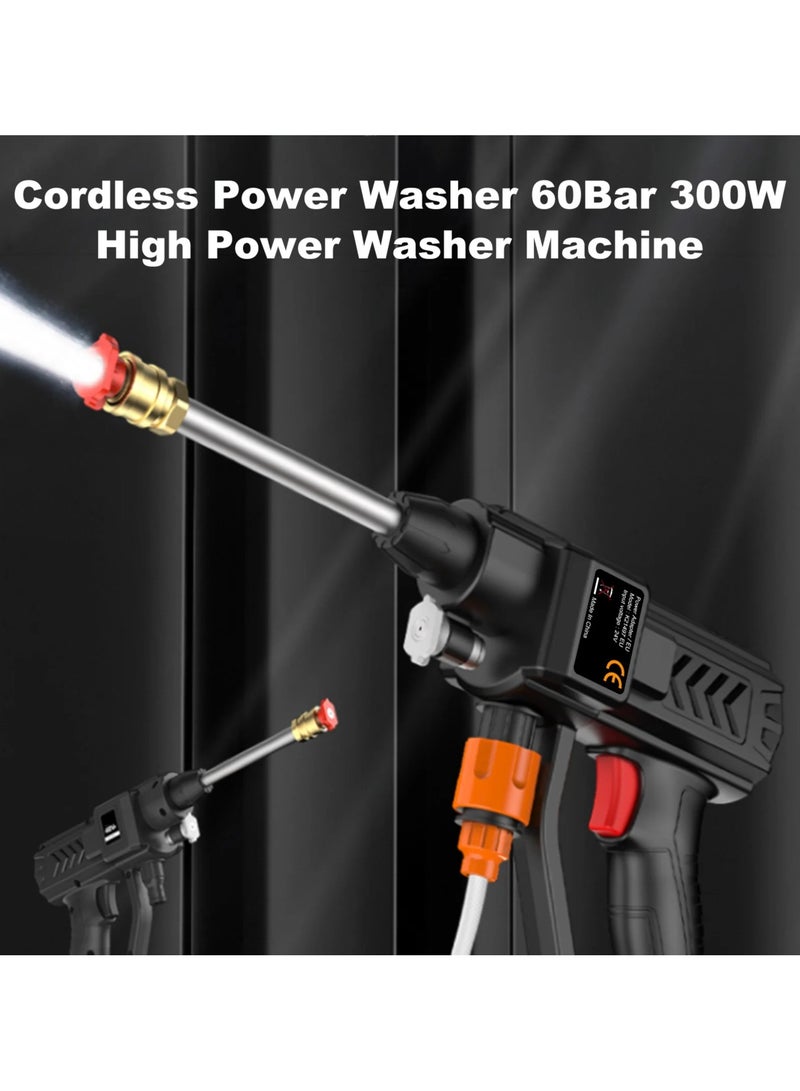 Wireless High Pressure Car Wash Water Gun with Lithium Battery Portable Electric Water Spray for Cars and Garden Use  - Image 4