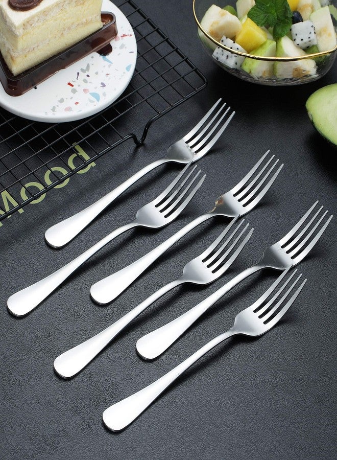 Kyraton Dinner Fork 6 Pieces, Stainless Steel 8.17 Inch Forks Silverware, Table Forks Set of 6 - Image 3