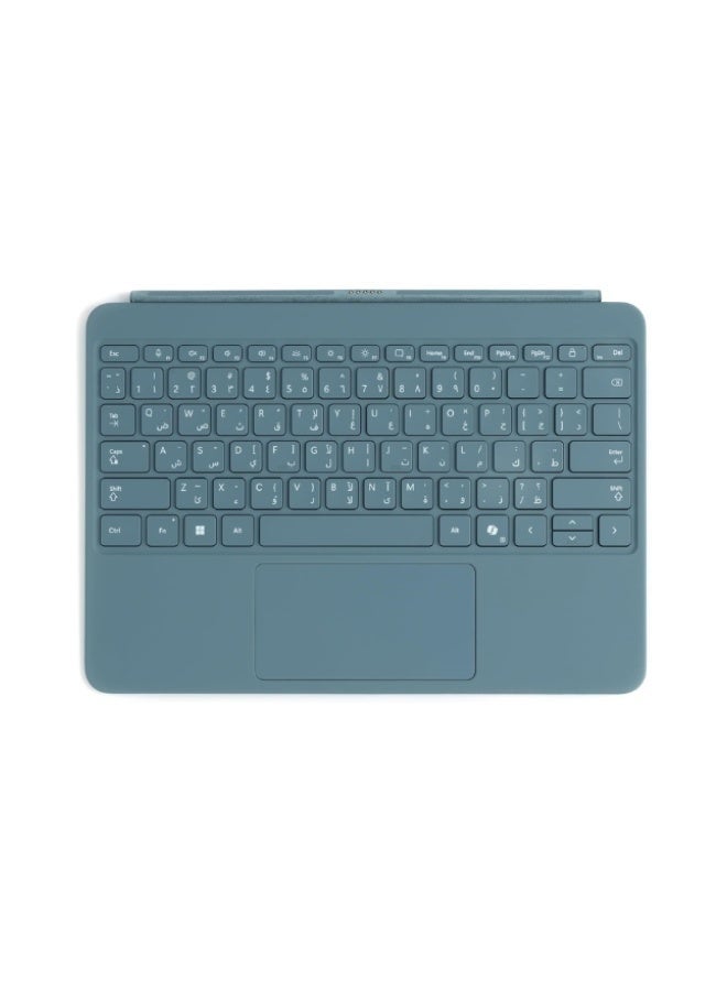Microsoft Surface Pro 12 Inch English/ Arabic Keyboard, Compatible with Surface Pro 12 Inch, Alcantara Material, Keyboard Only Ocean Blue - Image 3