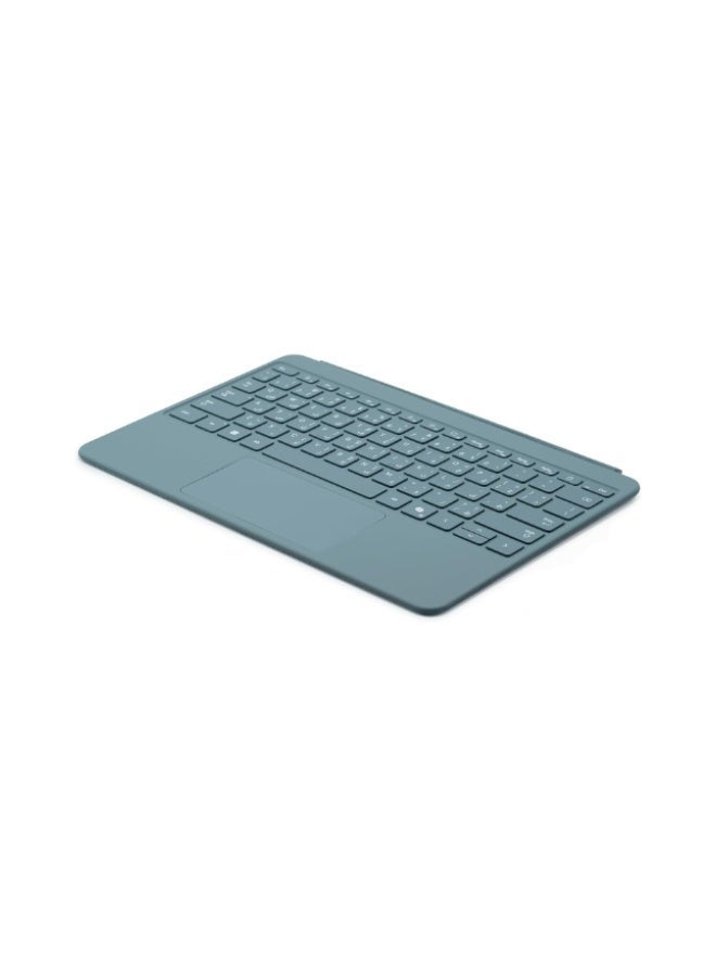 Microsoft Surface Pro 12 Inch English/ Arabic Keyboard, Compatible with Surface Pro 12 Inch, Alcantara Material, Keyboard Only Ocean Blue - Image 2