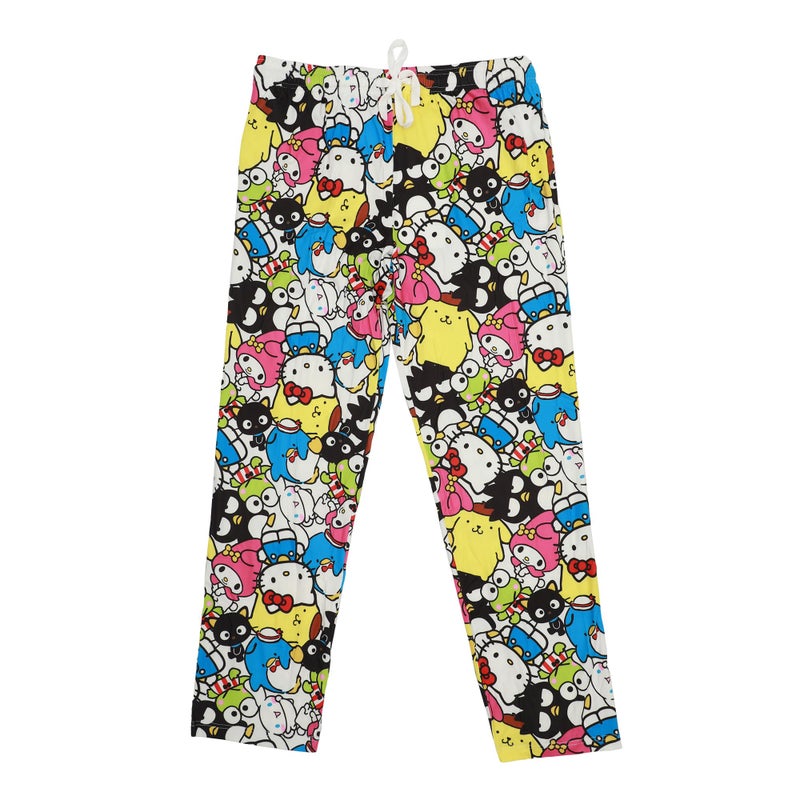 Bioworld Hello Kitty Character Collage Unisex Sleep Pants Multicolored - Image 1