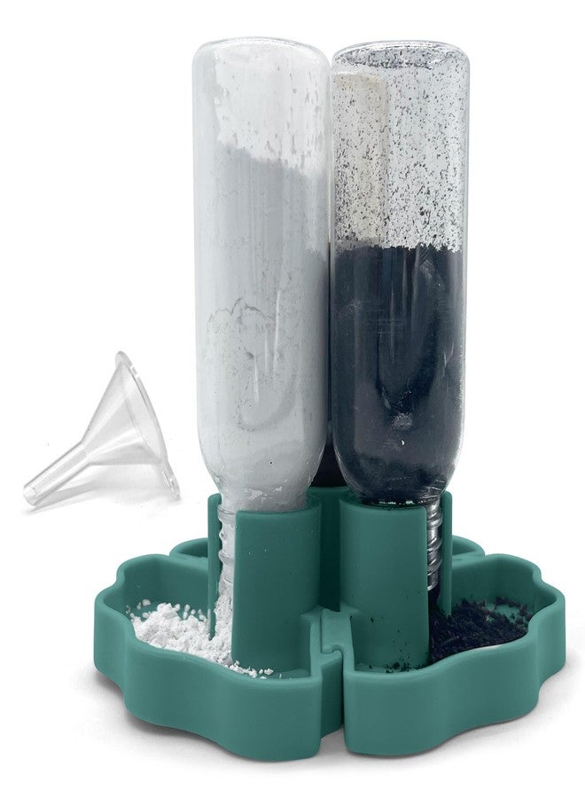 Snout and Shell Hermit Crab Gravity Feeder - 3 Well feeders - Green for Greensand, Oyster Shell Flour and Worm castings by Snout and Shell - Image 1