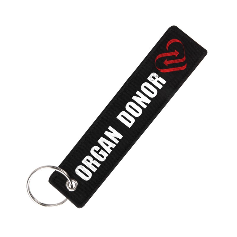 Generic AOWEITOUR Keychains Personalized Key Tags Fits Motorcycles,Dirt Bikes,Racing,Flight Tags, Organ Donor  - Image 1