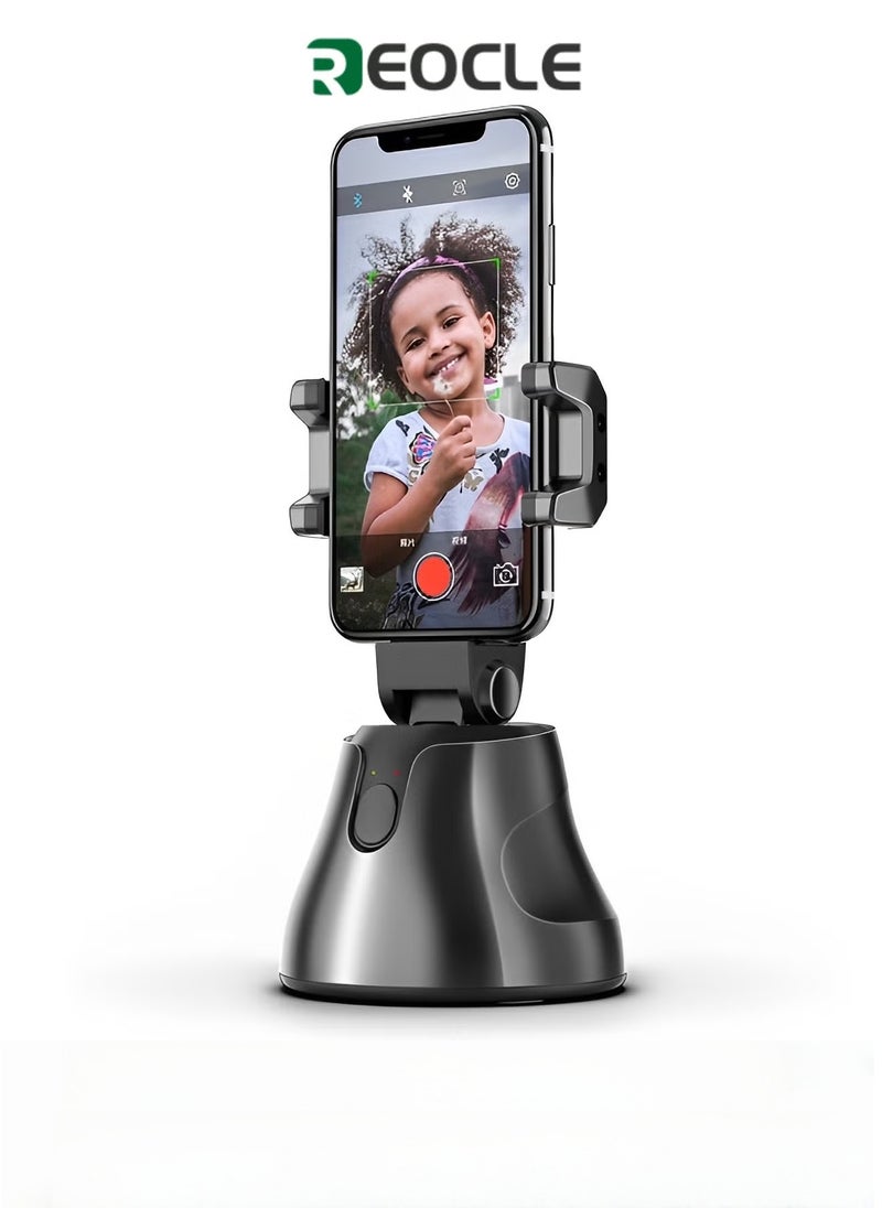 REOCLE Auto Face Tracking Phone Holder 360° Rotation Face Body Phone Tracking Tripod Smart Shooting Camera Mount for Live & Vlog & Video  - Image 1