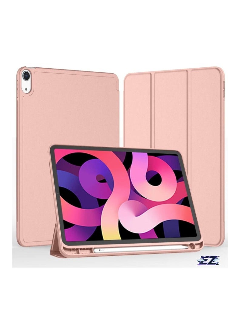 ELTRAZONE iPad Air 11 Inch Case M2 2024 – iPad Air 5th/4th Generation Case 2022/2020 10.9 Inch with Pencil Holder, Trifold Stand Smart Case – Baby Pink, Stylish, Slim, and Protective Design for iPad - Image 2