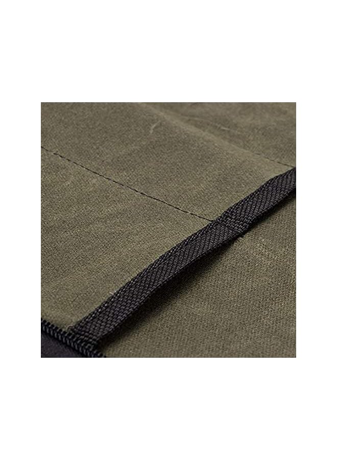 Raxoom حقيبة (4 فتحات)، حقيبة لف سكاكين الطاهي المصنوعة من القماش بمقابض متينة، حقيبة سكاكين محمولة مقاومة للماء - Image 3