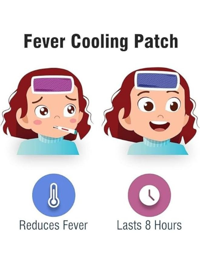 Turtees Baby Fever Indicator and , Fever Cooling Patch and Detector for Kids Soothes Baby Fever, Reduces Fever Pain and Discomfort - Image 5