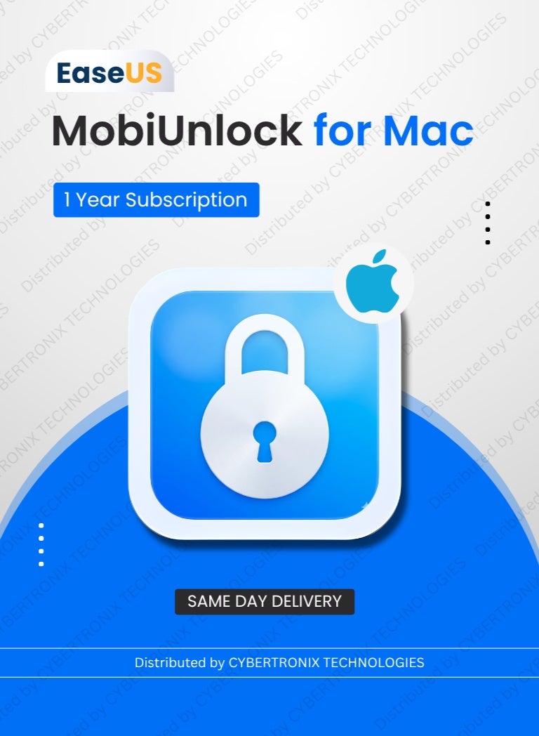 EaseUS MobiUnlock for Mac |1Device 1 Year | Digital License | Same Day Delivery