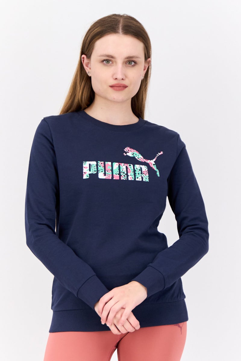 PUMA Women Regular Fit Outdoor Sweatshirts, Navy  - Image 1