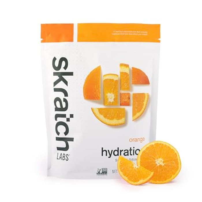 Skratch Labs Hydration Powder | Sport Drink Mix | Electrolytes Powder for Exercise, Endurance, and Performance | Orange | 20 Servings | Non-GMO, Vegan, Kosher - Image 1