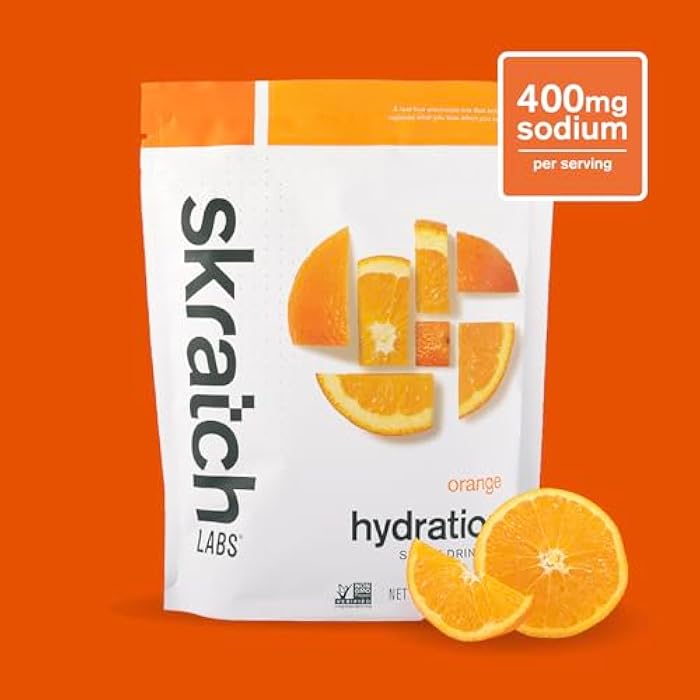 Skratch Labs Hydration Powder | Sport Drink Mix | Electrolytes Powder for Exercise, Endurance, and Performance | Orange | 20 Servings | Non-GMO, Vegan, Kosher - Image 3