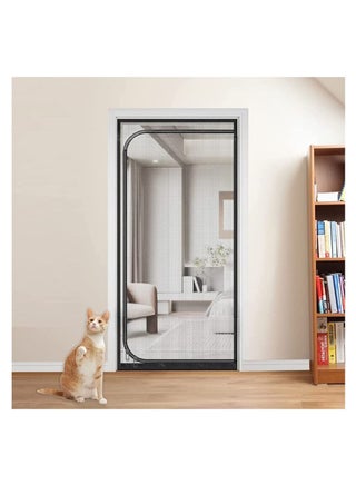 Pet Screen Door, Fly Door,Thickened Cat Resistant Mesh Door with Zipper Closure,Dogs Pets Friendly for Living Room Bedroom Kitchen,Fits Up to 210 x 100cm - pzsku/Z8D855C1D8E6D0AF396DCZ/45/_/1691836401/0b82d268-6151-4587-80cb-38f652b04351