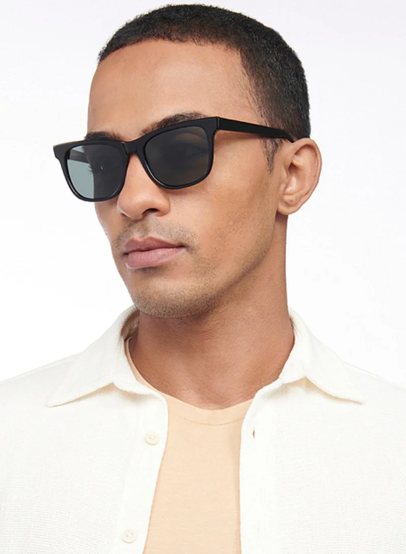 John Jacobs John Jacobs Full Rim Square Branded Latest and Stylish Sunglasses | Polarized and 100% UV Protected | For Men & Women | X-Large | JJ S14668 Green - Pack of 1