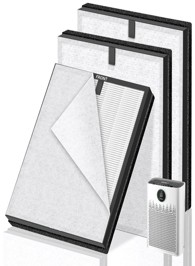 Pulluty HAP603 Replacement Filter for ECOSELF HAP603 Air Purifier,3-in-1 H13 True HEPA High-Efficiency Activated Carbon Filter,3 Pack - Image 1