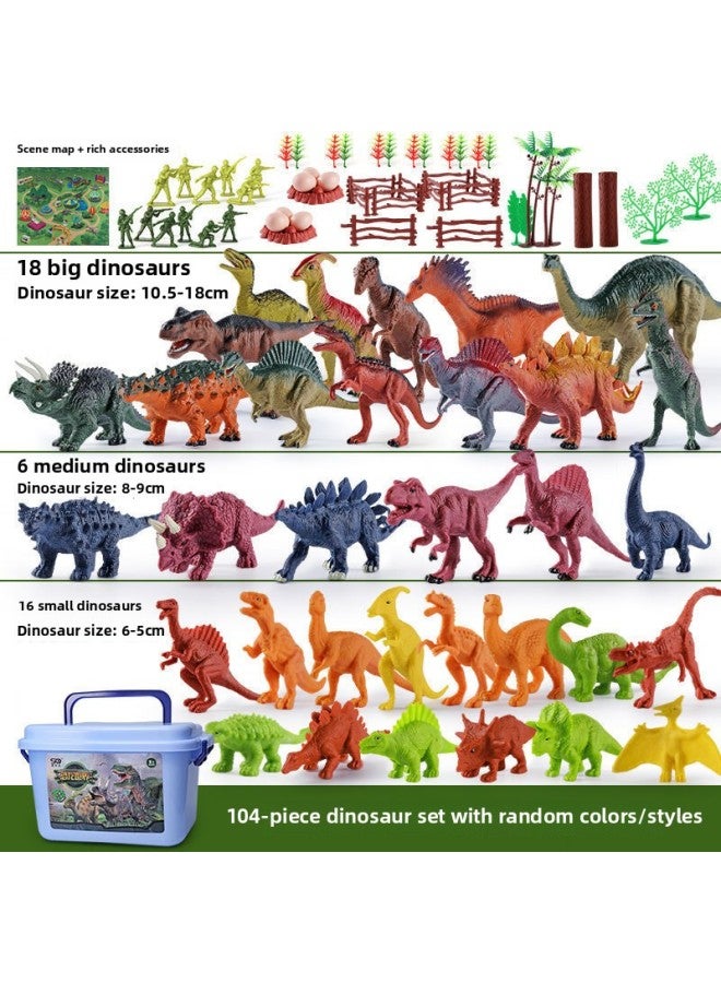 Simulation Dinosaur Toy Plastic Large Tyrannosaurus Rex Triceratops Animal Model Boys And Girls First Year Birthday Gift-Color:28 Piece Dinosaur (Bag) - Image 5